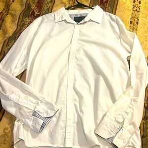 🔥CLASSIC BUTTON DOWN WHITE DRESS SHIRT